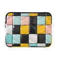 thumbnail image 1 of FORMRS 15-15.6 inch Laptop Sleeve Case Soft Carrying Quilted Computer Bag Cover, Yellow Checkered Pattern, 1 of 7