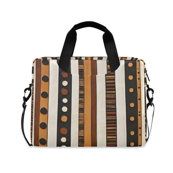 FORMRS 16" Laptop Bag Carrying Sleeve Case with Handle Travel Shoulder Briefcase, Abstract Dots