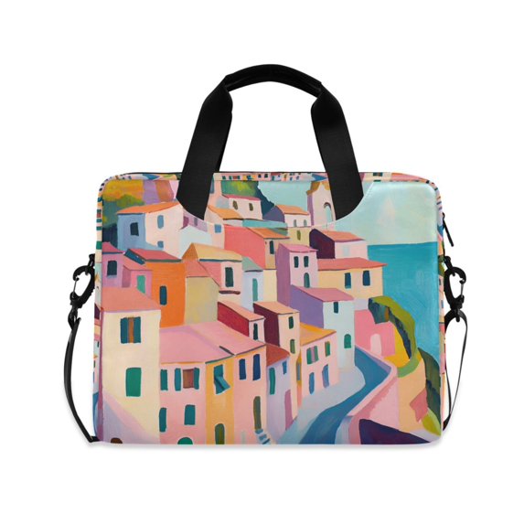 FORMRS 16" Laptop Bag Carrying Sleeve Case with Handle Travel Shoulder Briefcase, Abstract Painting