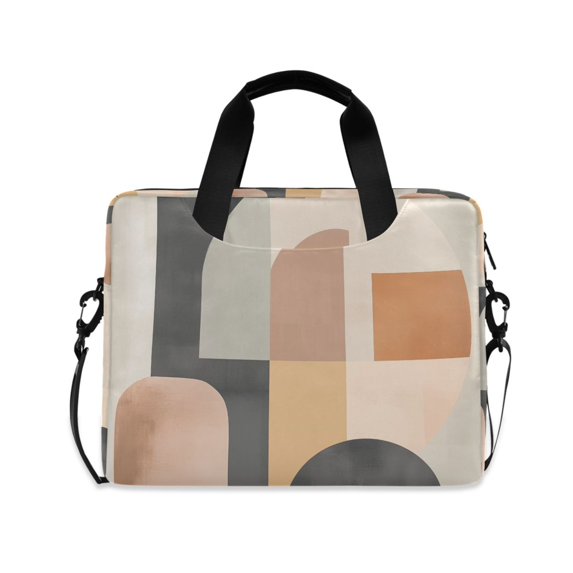 FORMRS 16" Laptop Bag Carrying Sleeve Case with Handle Travel Shoulder Briefcase, Abstract Shapes