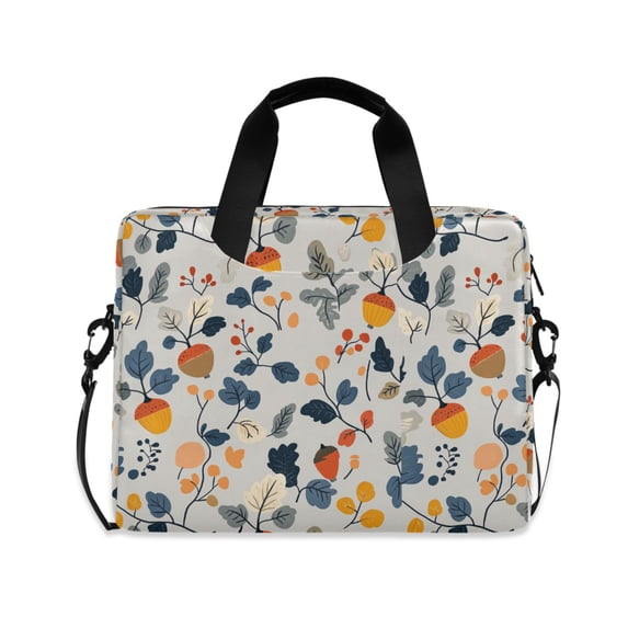 FORMRS 16" Laptop Bag Carrying Sleeve Case with Handle Travel Shoulder Briefcase, Acorn Leaves Pattern