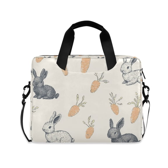 FORMRS 16" Laptop Sleeve Bag Carrying Case with Handle Travel Shoulder Briefcase, Adorable Bunnies