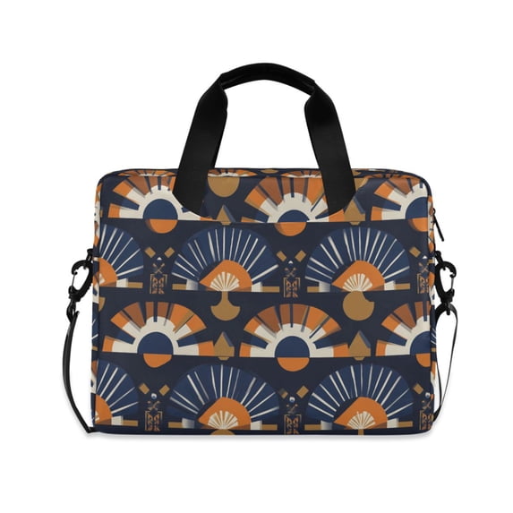 FORMRS 16" Laptop Bag Carrying Sleeve Case with Handle Travel Shoulder Briefcase, Art Geometric Pattern