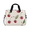 thumbnail image 1 of FORMRS 16" Laptop Bag Carrying Sleeve Case with Handle Travel Shoulder Briefcase, Beige Cherry, 1 of 8