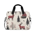 thumbnail image 1 of FORMRS 16" Laptop Bag Carrying Sleeve Case with Handle Travel Shoulder Briefcase, Beige Christmas Plaid, 1 of 8