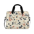 thumbnail image 1 of FORMRS 16" Laptop Bag Carrying Sleeve Case with Handle Travel Shoulder Briefcase, Beige Leaves Plaid, 1 of 8