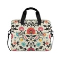 thumbnail image 1 of FORMRS 16" Laptop Bag Carrying Sleeve Case with Handle Travel Shoulder Briefcase, Beige Red Floral, 1 of 8