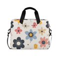 thumbnail image 1 of FORMRS 16" Laptop Bag Carrying Sleeve Case with Handle Travel Shoulder Briefcase, Beige Retro Flower, 1 of 8