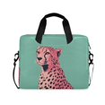 thumbnail image 1 of FORMRS 16" Laptop Bag Carrying Sleeve Case with Handle Travel Shoulder Briefcase, Big Pink Cheetah, 1 of 8