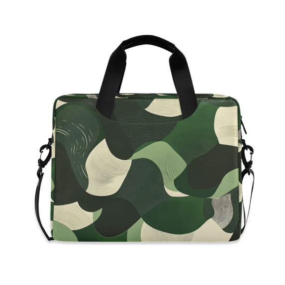FORMRS 16" Laptop Bag Carrying Sleeve Case with Handle Travel Shoulder Briefcase, Black Abstract