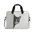 thumbnail image 1 of FORMRS 16" Laptop Sleeve Bag Carrying Case with Handle Travel Shoulder Briefcase, Black Cute Cat, 1 of 8