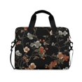 thumbnail image 1 of FORMRS 16" Laptop Bag Carrying Sleeve Case with Handle Travel Shoulder Briefcase, Black Flowers, 1 of 8