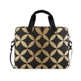 thumbnail image 1 of FORMRS 16" Laptop Bag Carrying Sleeve Case with Handle Travel Shoulder Briefcase, Black Geometric, 1 of 8