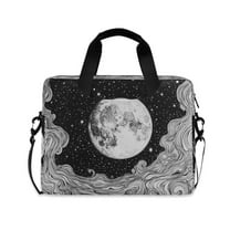 FORMRS 16" Laptop Sleeve Bag Carrying Case with Handle Travel Shoulder Briefcase, Black Moon