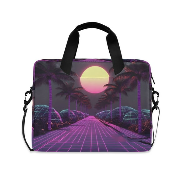FORMRS 16" Laptop Sleeve Bag Carrying Case with Handle Travel Shoulder Briefcase, Black Neon Road