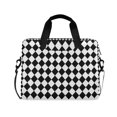 thumbnail image 1 of FORMRS 16" Laptop Bag Carrying Sleeve Case with Handle Travel Shoulder Briefcase, Black and White Geometric, 1 of 8