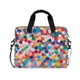 thumbnail image 1 of FORMRS 16" Laptop Sleeve Bag Carrying Case with Handle Travel Shoulder Briefcase, Blue Colorful Circles, 1 of 8