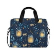 thumbnail image 1 of FORMRS 16" Laptop Bag Carrying Sleeve Case with Handle Travel Shoulder Briefcase, Blue Fireflies Pattern, 1 of 8