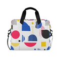 thumbnail image 1 of FORMRS 16" Laptop Bag Carrying Sleeve Case with Handle Travel Shoulder Briefcase, Blue Retro Shapes, 1 of 8