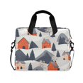 thumbnail image 1 of FORMRS 16" Laptop Bag Carrying Sleeve Case with Handle Travel Shoulder Briefcase, Blue Snow Houses, 1 of 8