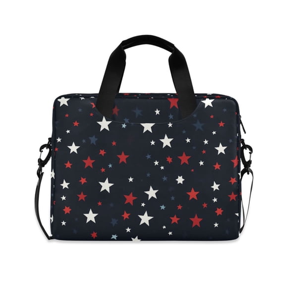 FORMRS 16" Laptop Bag Carrying Sleeve Case with Handle Travel Shoulder Briefcase, Blue Stars Pattern