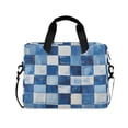 thumbnail image 1 of FORMRS 16" Laptop Bag Carrying Sleeve Case with Handle Travel Shoulder Briefcase, Blue and Gray Plaid Pattern, 1 of 8