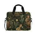 thumbnail image 1 of FORMRS 16" Laptop Sleeve Bag Carrying Case with Handle Travel Shoulder Briefcase, Brown Floral Rabbits Pattern, 1 of 8