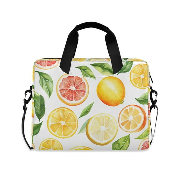 FORMRS 16" Laptop Bag Carrying Sleeve Case with Handle Travel Shoulder Briefcase, Candy Lemon