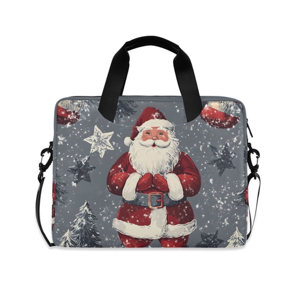 FORMRS 16" Laptop Sleeve Bag Carrying Case with Handle Travel Shoulder Briefcase, Christmas Santa