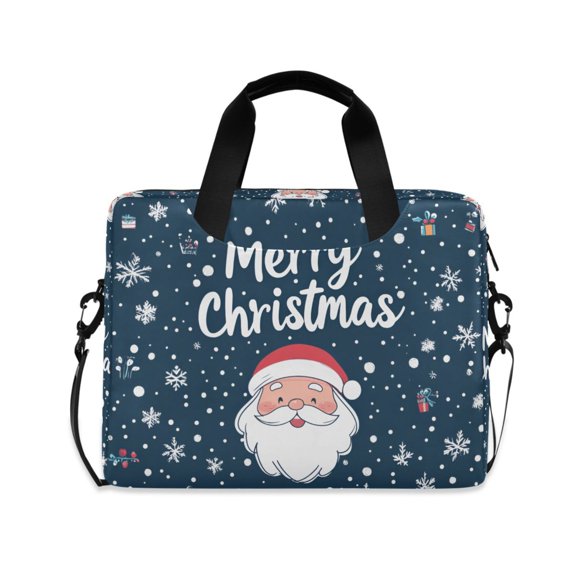FORMRS 16" Laptop Sleeve Bag Carrying Case with Handle Travel Shoulder Briefcase, Christmas Santa
