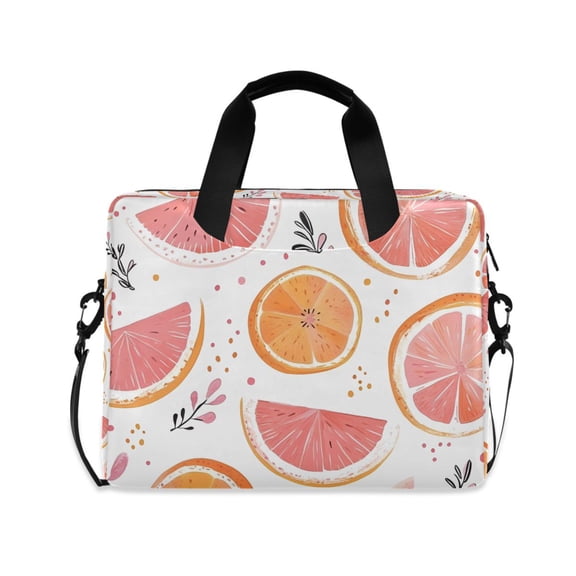 FORMRS 16" Laptop Bag Carrying Sleeve Case with Handle Travel Shoulder Briefcase, Citrus Slice