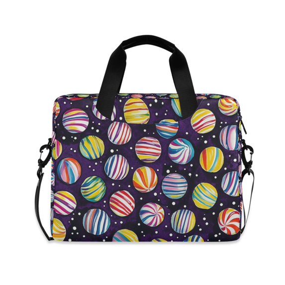 FORMRS 16" Laptop Bag Carrying Sleeve Case with Handle Travel Shoulder Briefcase, Colorful Candies