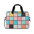 thumbnail image 1 of FORMRS 16" Laptop Bag Carrying Sleeve Case with Handle Travel Shoulder Briefcase, Colorful Checkered Pattern, 1 of 8