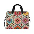 thumbnail image 1 of FORMRS 16" Laptop Bag Carrying Sleeve Case with Handle Travel Shoulder Briefcase, Colorful Flowers, 1 of 8