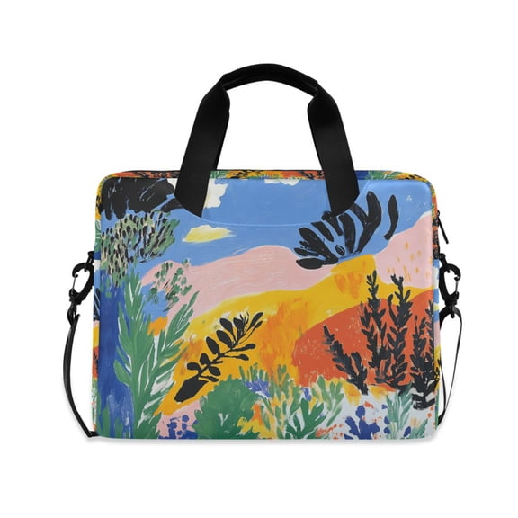 FORMRS 16" Laptop Bag Carrying Sleeve Case with Handle Travel Shoulder Briefcase, Colorful Landscape