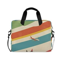 FORMRS 16" Laptop Sleeve Bag Carrying Case with Handle Travel Shoulder Briefcase, Colorful Plane