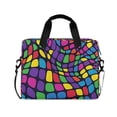 thumbnail image 1 of FORMRS 16" Laptop Bag Carrying Sleeve Case with Handle Travel Shoulder Briefcase, Colorful Psychedelic, 1 of 8