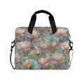 thumbnail image 1 of FORMRS 16" Laptop Bag Carrying Sleeve Case with Handle Travel Shoulder Briefcase, Colorful Water Lilies Pattern, 1 of 8