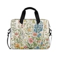 thumbnail image 1 of FORMRS 16" Laptop Bag Carrying Sleeve Case with Handle Travel Shoulder Briefcase, Colorful Wildflowers, 1 of 8