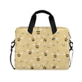 thumbnail image 1 of FORMRS 16" Laptop Bag Carrying Sleeve Case with Handle Travel Shoulder Briefcase, Cute Bee Pattern, 1 of 8