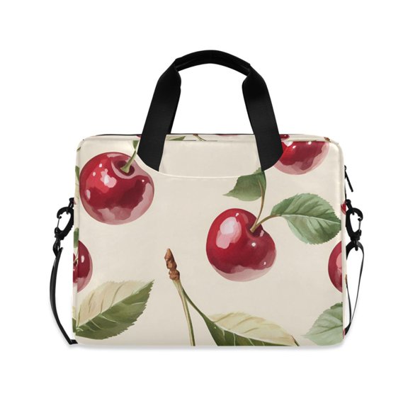 FORMRS 16" Laptop Bag Carrying Sleeve Case with Handle Travel Shoulder Briefcase, Cute Cherry