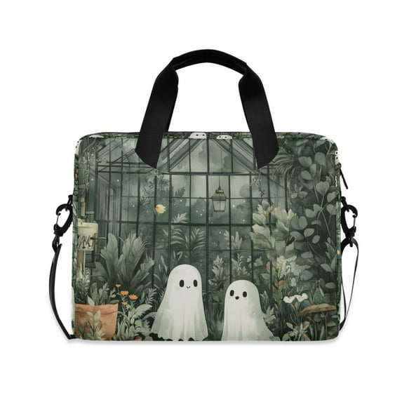 FORMRS 16" Laptop Sleeve Bag Carrying Case with Handle Travel Shoulder Briefcase, Cute Ghosts Playing