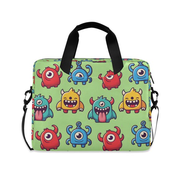 FORMRS 16" Laptop Sleeve Bag Carrying Case with Handle Travel Shoulder Briefcase, Cute Monsters Pattern