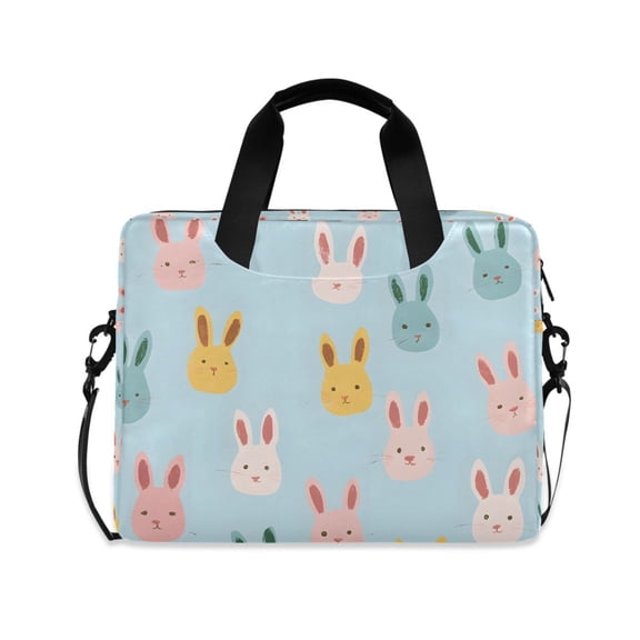 FORMRS 16" Laptop Sleeve Bag Carrying Case with Handle Travel Shoulder Briefcase, Cute Rabbits