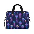 thumbnail image 1 of FORMRS 16" Laptop Bag Carrying Sleeve Case with Handle Travel Shoulder Briefcase, Dark Blue Jellyfish Pattern, 1 of 8