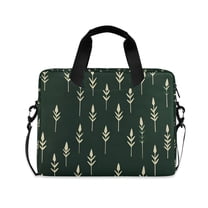 FORMRS 16" Laptop Sleeve Bag Carrying Case with Handle Travel Shoulder Briefcase, Dark Green Plants