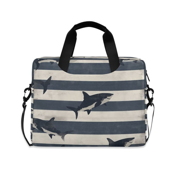 FORMRS 16" Laptop Sleeve Bag Carrying Case with Handle Travel Shoulder Briefcase, Dark Sharks