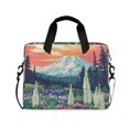 thumbnail image 1 of FORMRS 16" Laptop Bag Carrying Sleeve Case with Handle Travel Shoulder Briefcase, Floral Mountain, 1 of 8