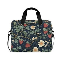 FORMRS 16" Laptop Sleeve Bag Carrying Case with Handle Travel Shoulder Briefcase, Floral Raspberry Pattern