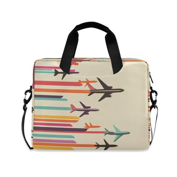 FORMRS 16" Laptop Sleeve Bag Carrying Case with Handle Travel Shoulder Briefcase, Flying Planes